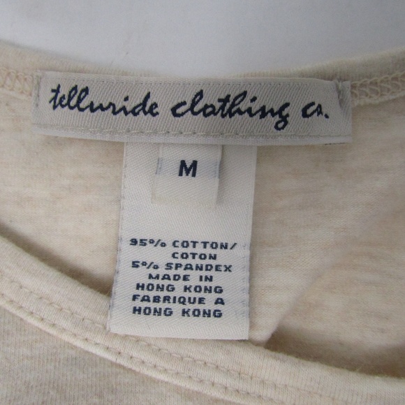 Telluride Clothing Company Cream long Sleeve Top M - Picture 4 of 6